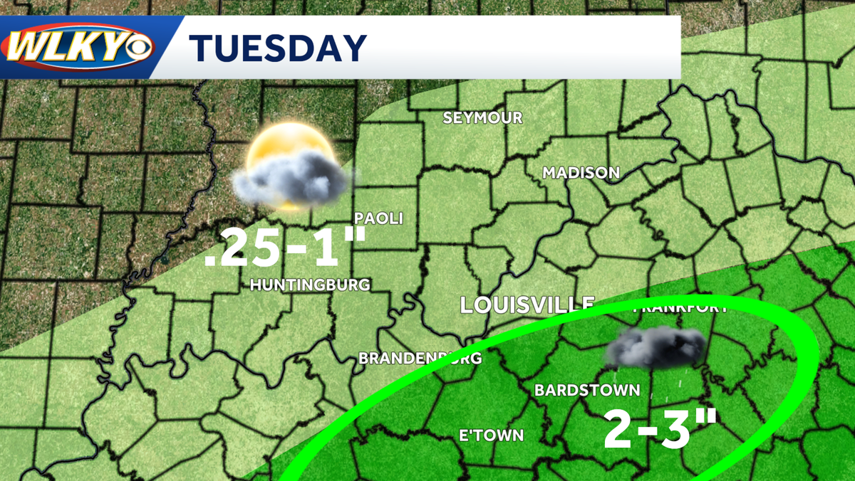 Chances for storms, heavy rain return on Tuesday and Wednesday