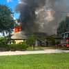 Intense flames and smoke engulf Fort Myers Shores house along Caloosahatchee River