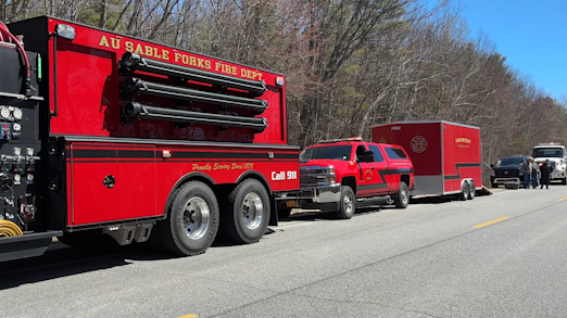 Au Sable Forks fire burns 1.5 acres of land