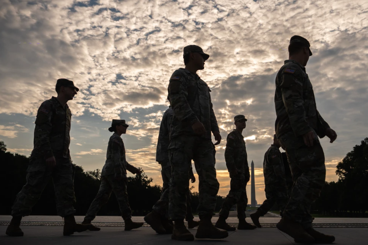 Georgia National Guard member arrested in D.C. for pulling gun on female soldier
