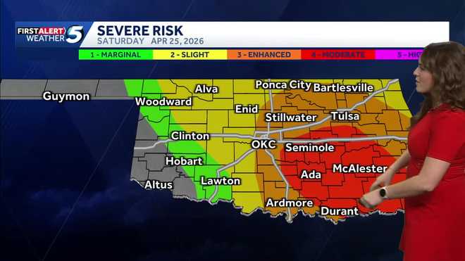 oklahoma storm risk april 26, 2026