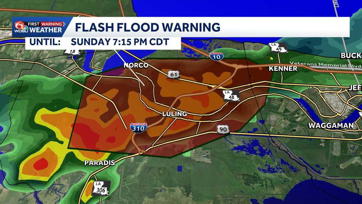 Flash Flood Warning issued for western metro