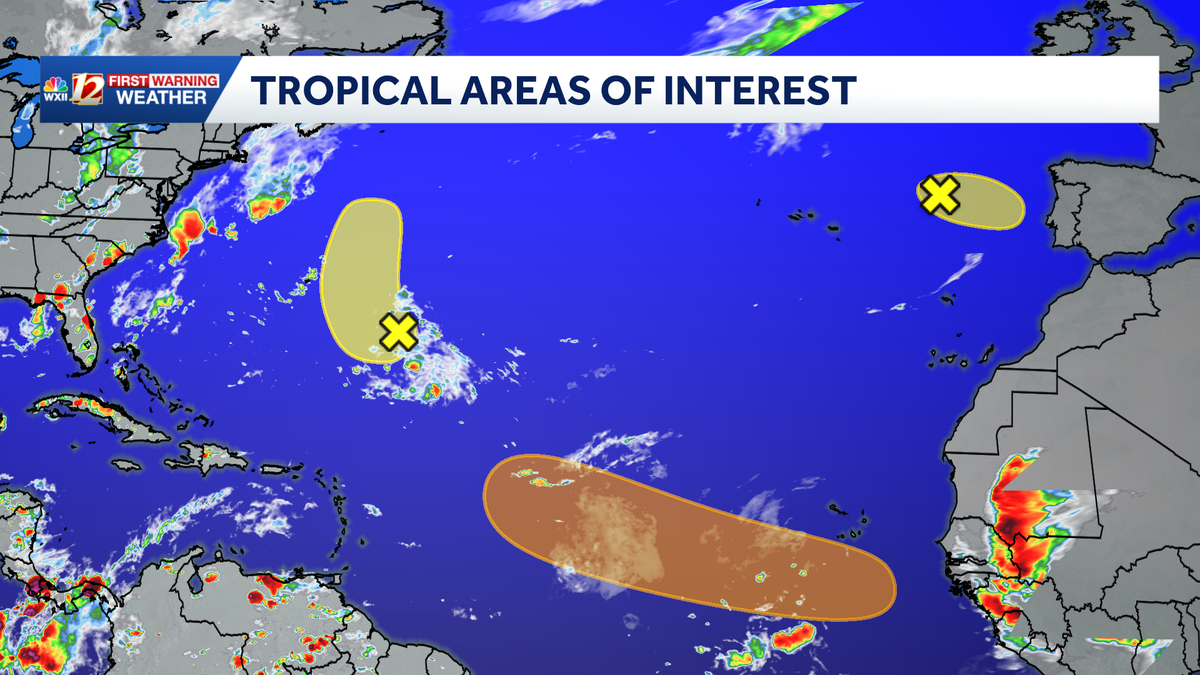 Tropical activity increasing