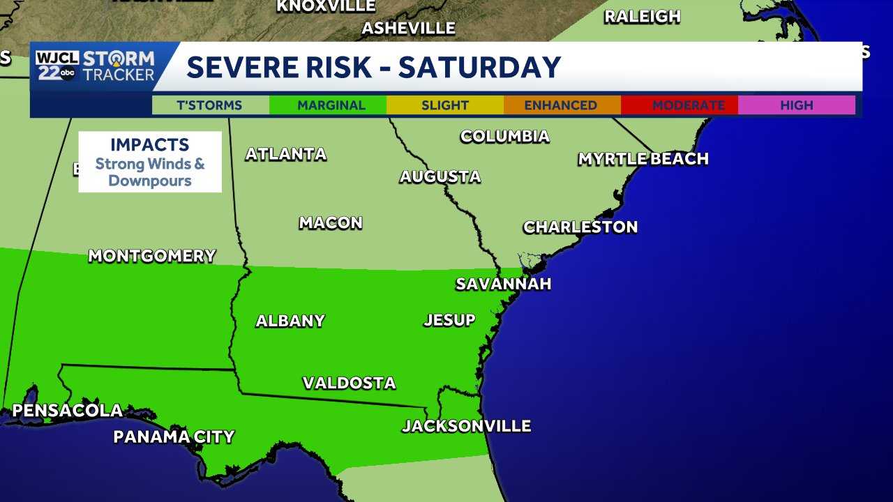 Savannah: Tracking showers and thunderstorms - WJCL