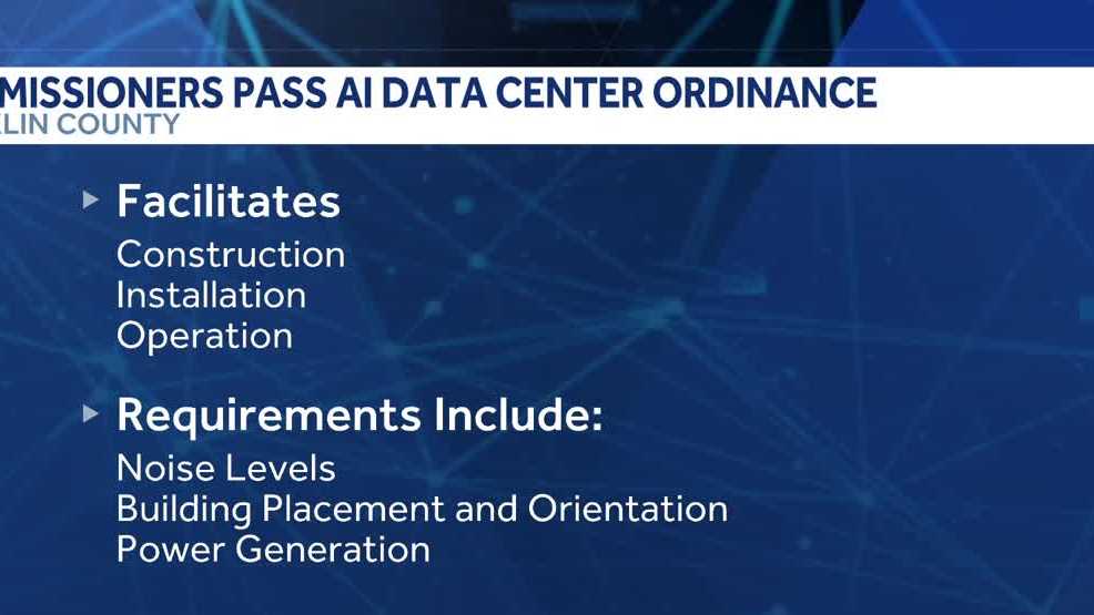 Franklin County passes ordinance to regulate AI data centers