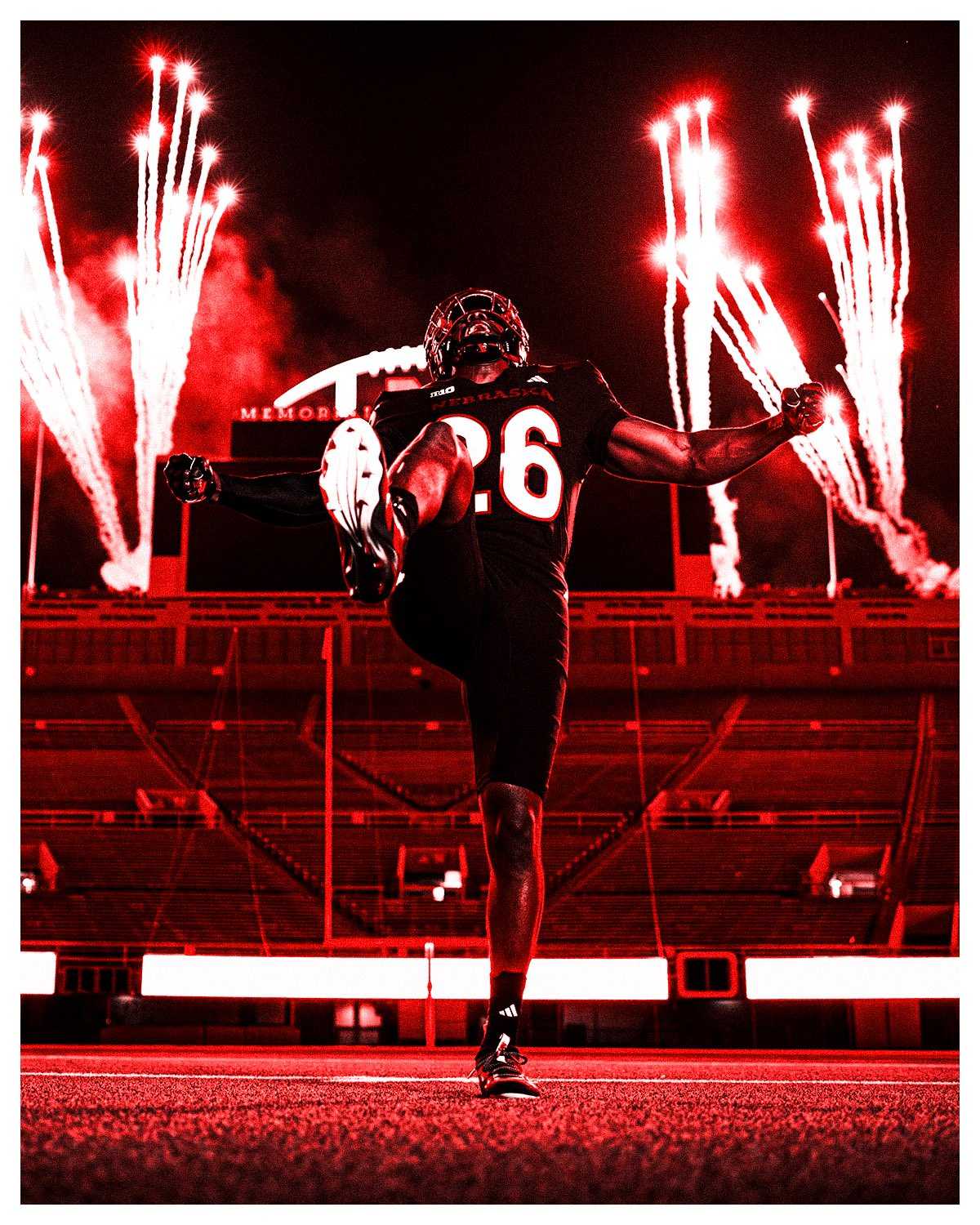 'Our red burns brighter': Nebraska Athletics unveils 2026 alternate football uniforms