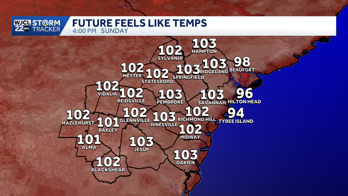 Heat advisory hits Southeast Georgia and the Lowcountry as feels-like temps reach the triple digits