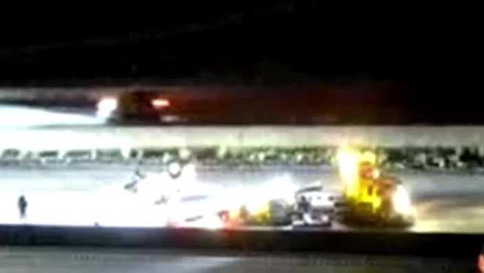 Car overturns in crash on Interstate 81 in Cumberland County