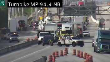 All northbound lanes blocked on Florida’s Turnpike in Lake Worth