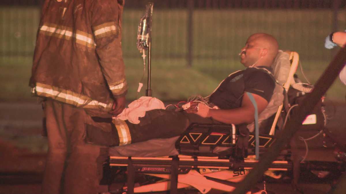 Massive Jackson fire injures 2 firefighters during heat wave