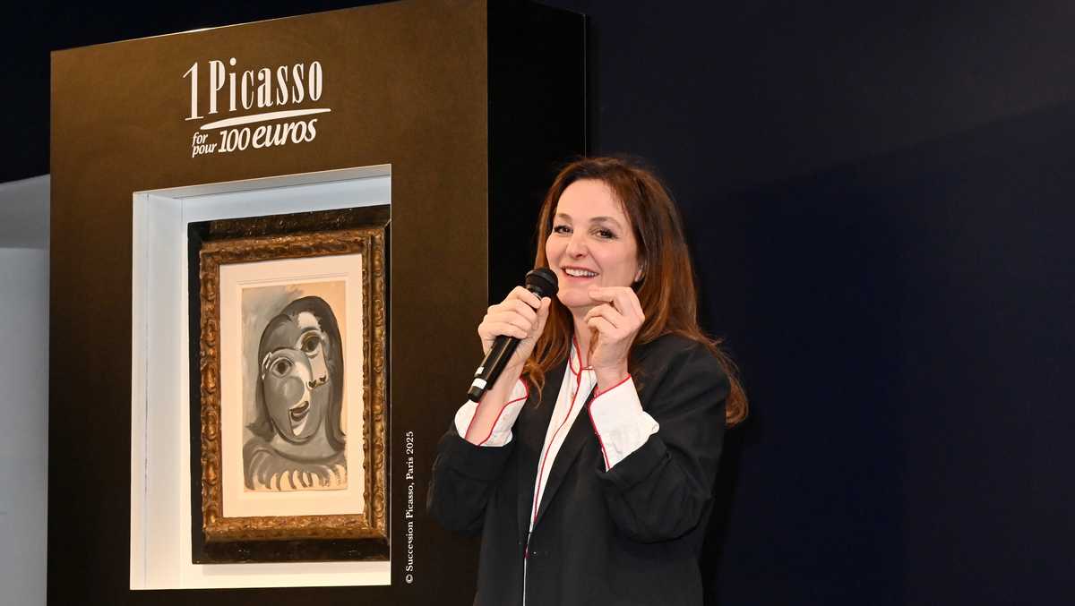 Raffle winner thrilled to claim a $1 million Picasso with a $117 ticket