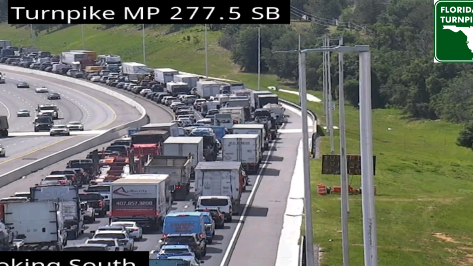 Motorcyclist critically injured on Florida's Turnpike in Clermont, FHP says