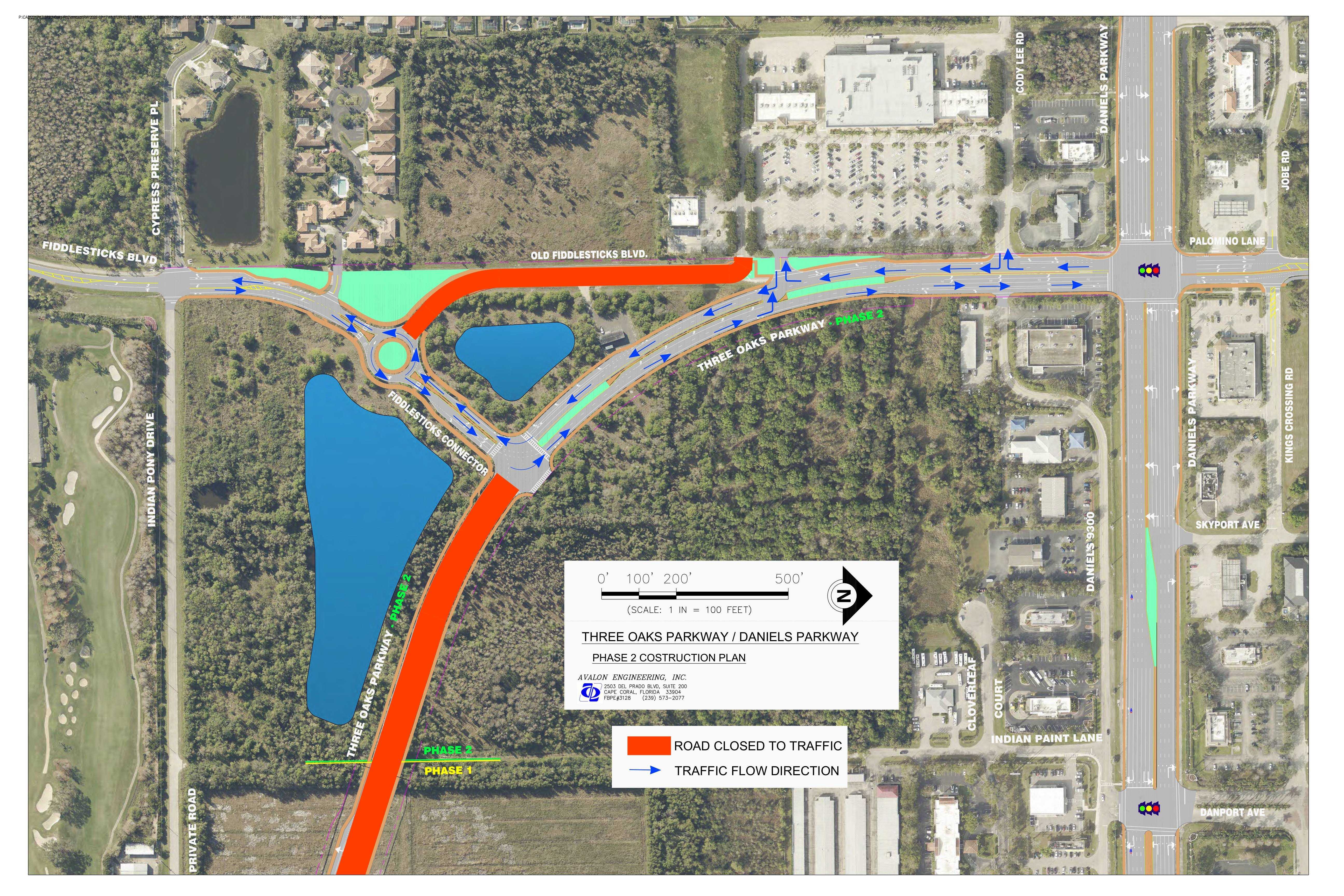 Pattern Change Lee County traffic pattern changes coming Monday on Three Oaks Parkway ...