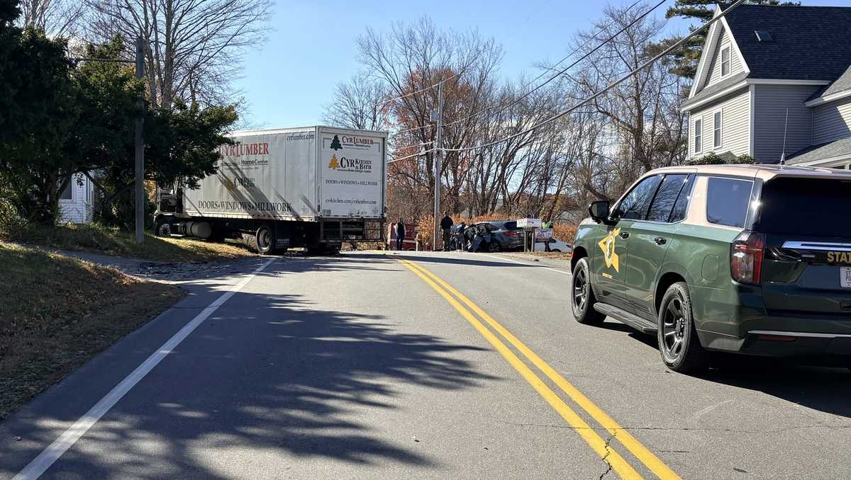 One dead after crash involving car, box truck in Windham
