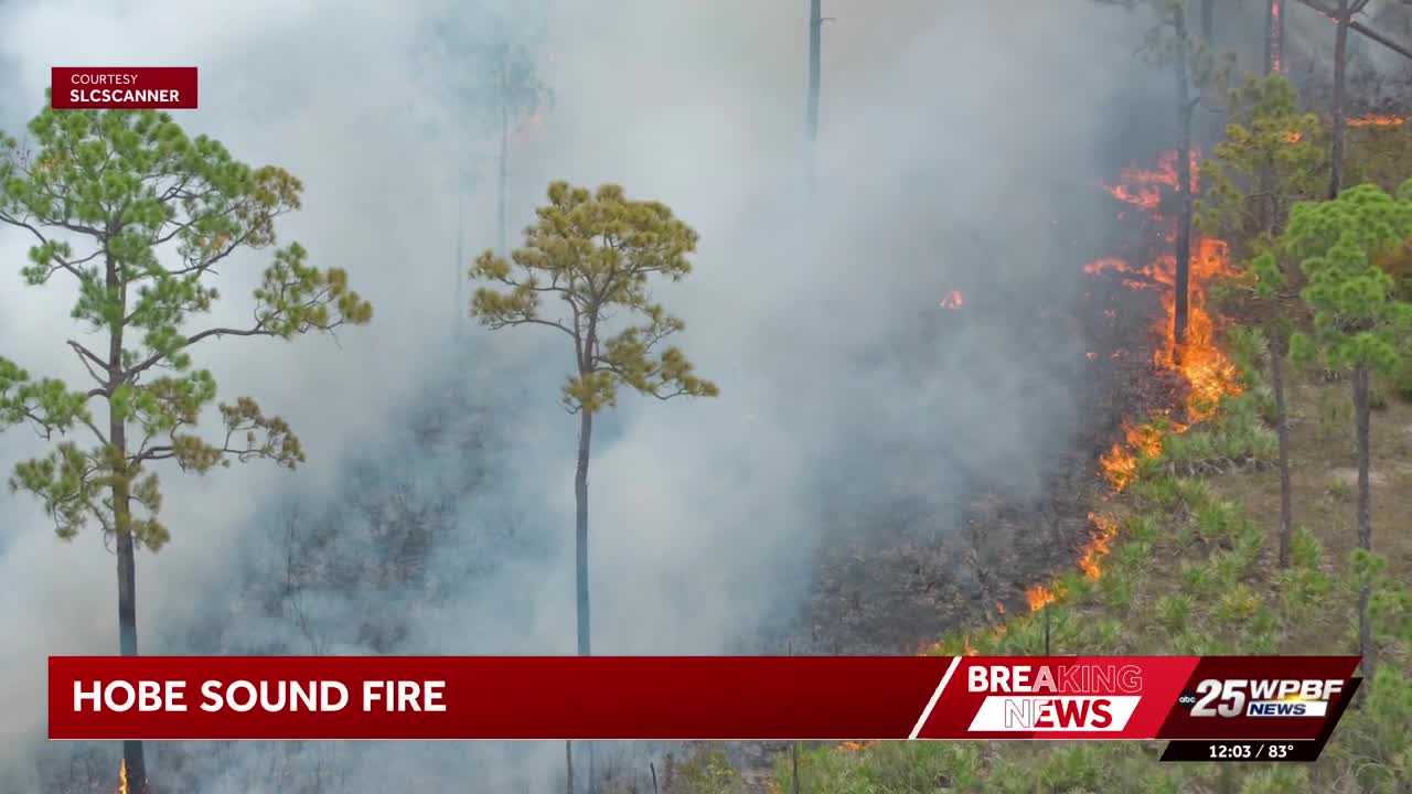Prescribed burn near I-95 and Turnpike in Martin County creates smoke concerns