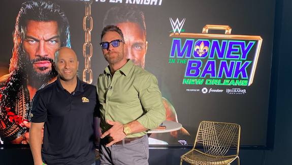 FULL INTERVIEW: LA Knight talks WWE Money in bank championship match, New Orleans and Saints
