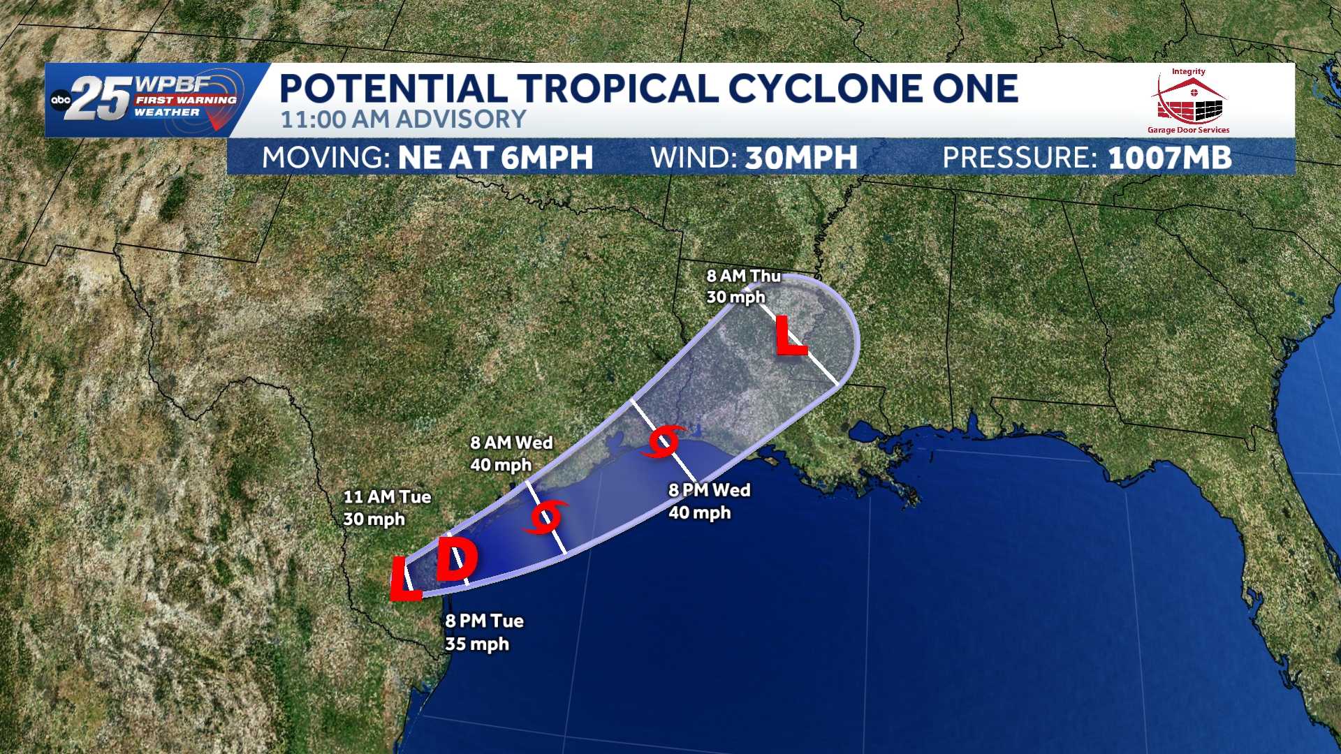 Potential Tropical Cyclone One forms near Texas, expected to cause dangerous flash flooding