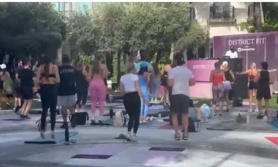wpbf.com - Brooke Silverang - 9th annual District Fit featured over 15 different workouts for free