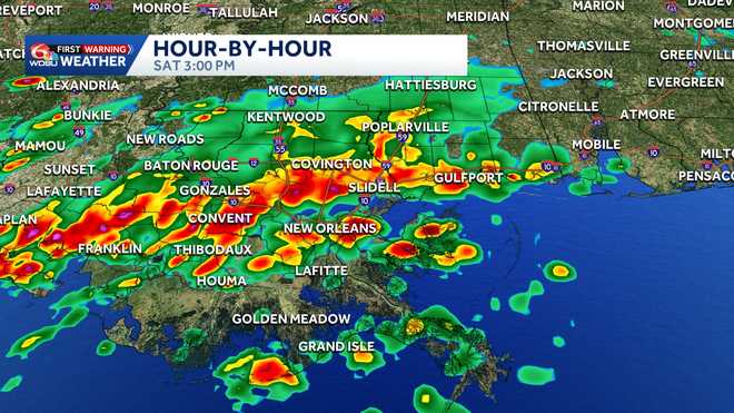 Alert Day: Heavy rain, severe weather possible again Saturday.