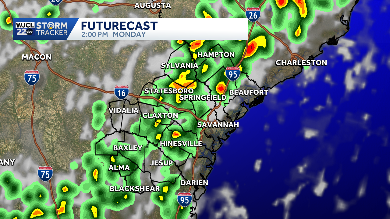 Isolated showers & t-storms in the Memorial Day forecast for Southeast ...
