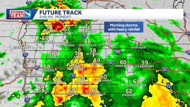 severe weather risk monday afternoon