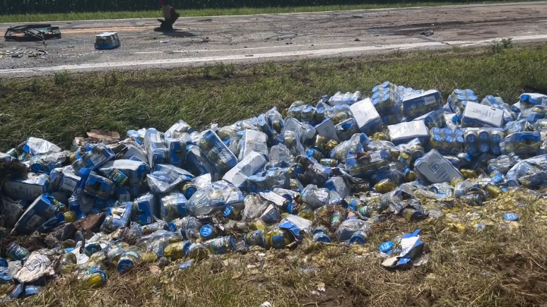 Truck crash in Ohio leaves a whole lot of pickles on facet of the street
