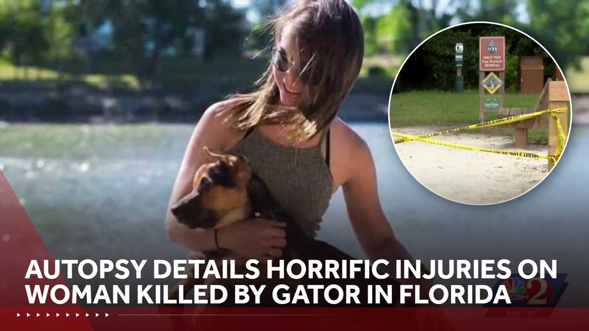 Autopsy details horrific injuries on woman attacked by gator in Florida river