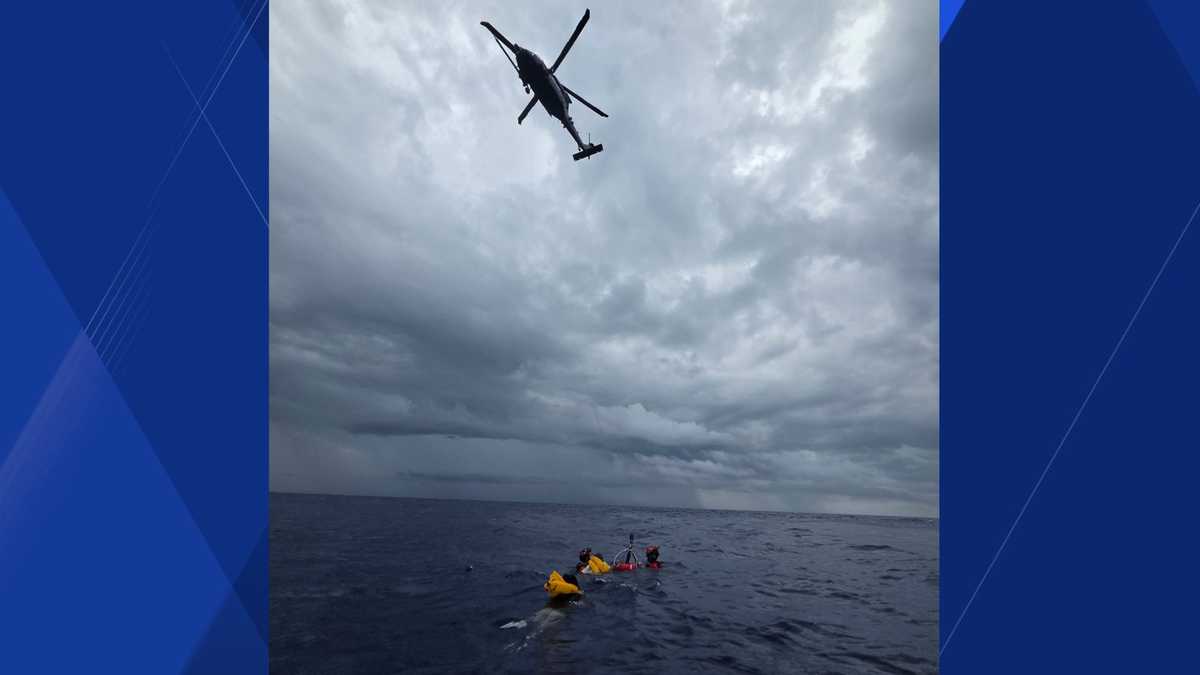 Rescue crews save 11 in life raft after plane goes down in waters off ...
