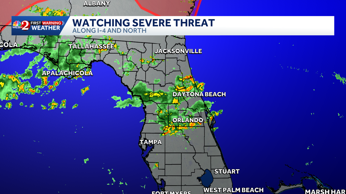Storms to finish off the weekend in Central Florida as temps remain in the upper 90s