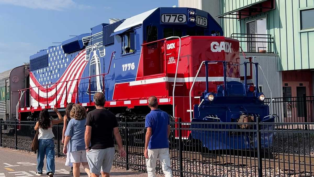 Champlain Valley Dinner Train turning heads with patriotic locomotive