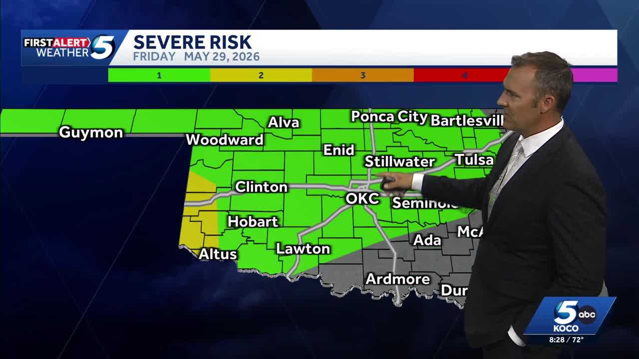 TIMELINE: Upgraded risk zone expands as storms could produce hail, damaging wind