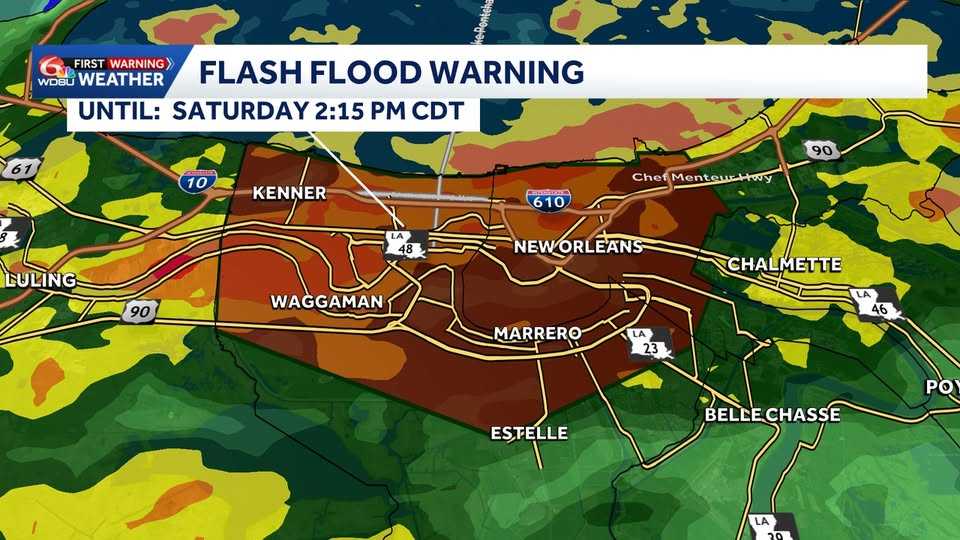 Continuing to track heavy rain and flooding Saturday evening
