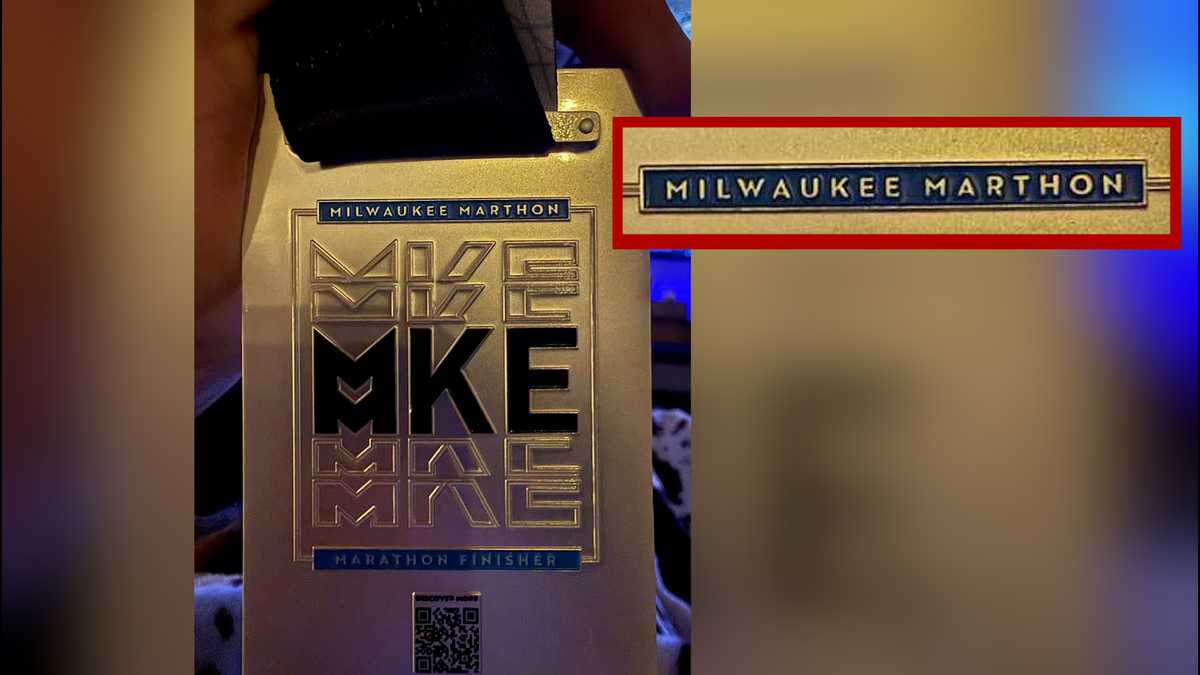 Milwaukee Marathon finishers receive medals with misspelled word