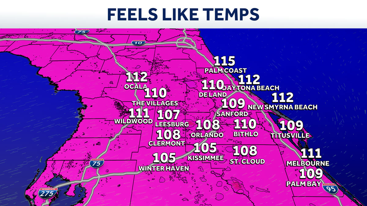 Impact Weather: Triple-digit heat index grips Central Florida