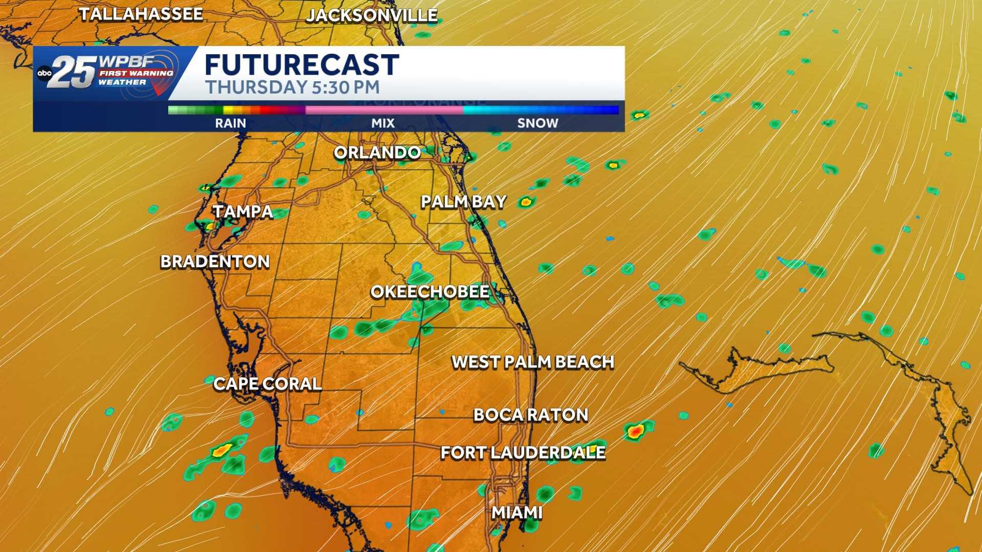 Rain chances continue Thursday across South Florida