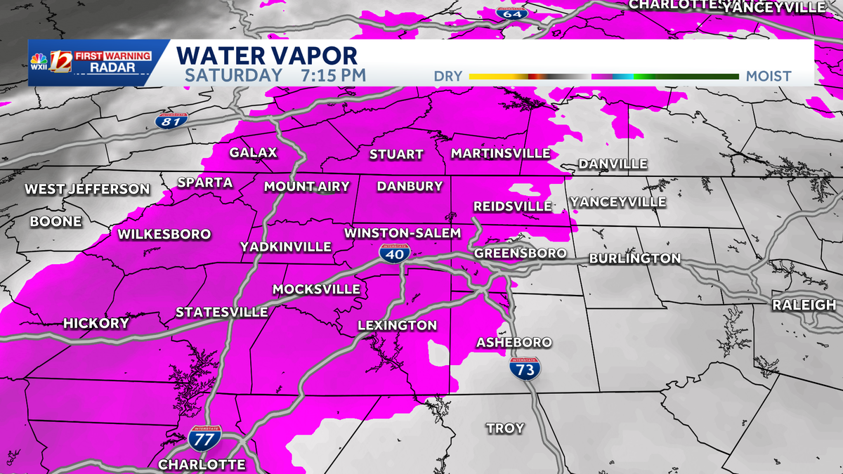 Scattered light rain in North Carolina | Light jackets needed Sunday for milder and breezy weather
