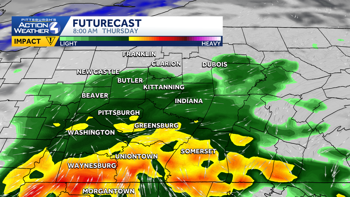 Pittsburgh: Impact Day Thursday for more rain