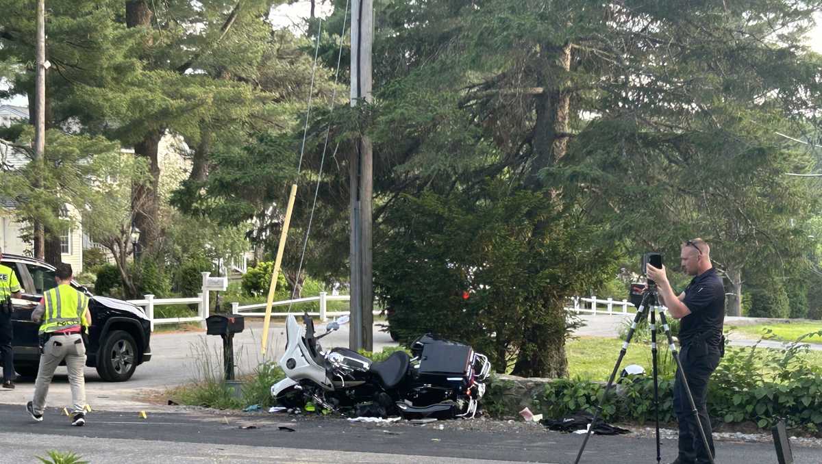 Londonderry police officer hurt in crash on Hardy Road