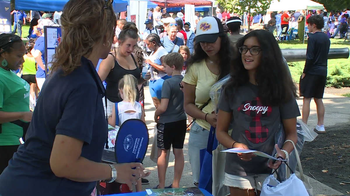 Cincinnati Public Schools hosts back to school event for students and parents at Washington Park