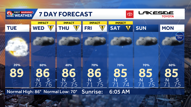 7 day forecast