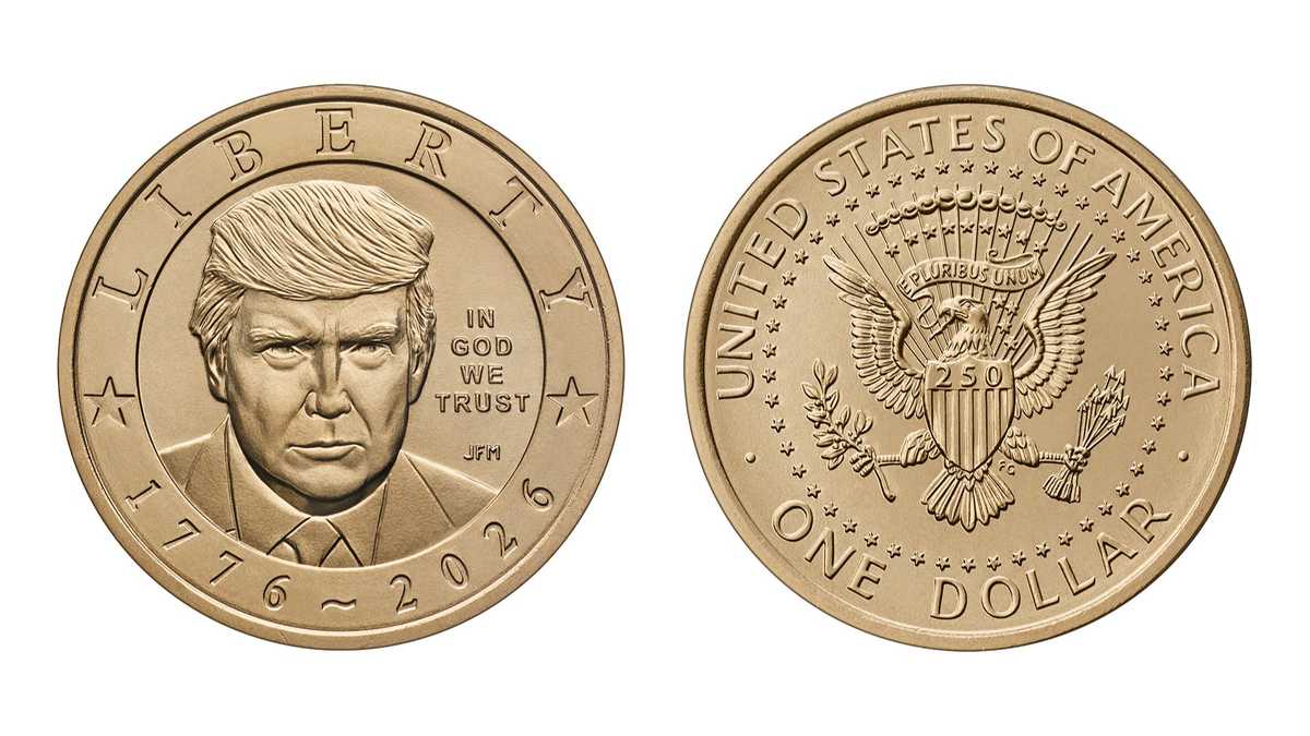 U.S. Mint to begin producing $1 coins featuring Trump