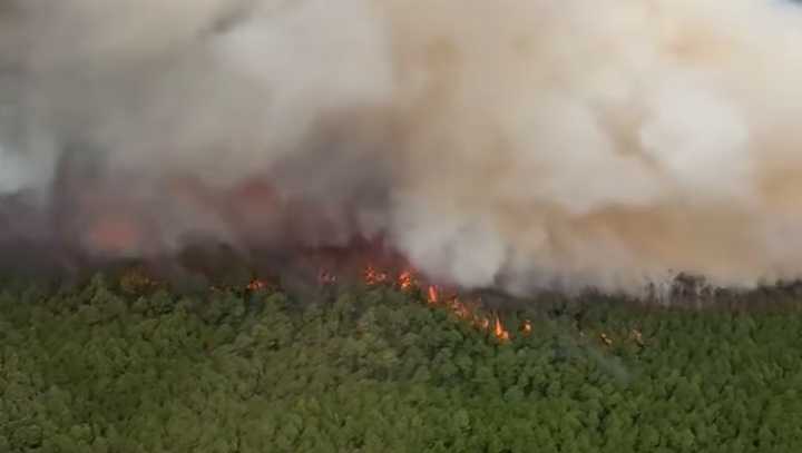 Insane video shows wildfire in Jackson County