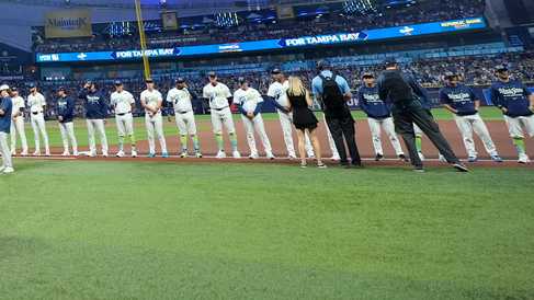The Backstreet Boys sang the national anthem the last time the World Series was at the Trop