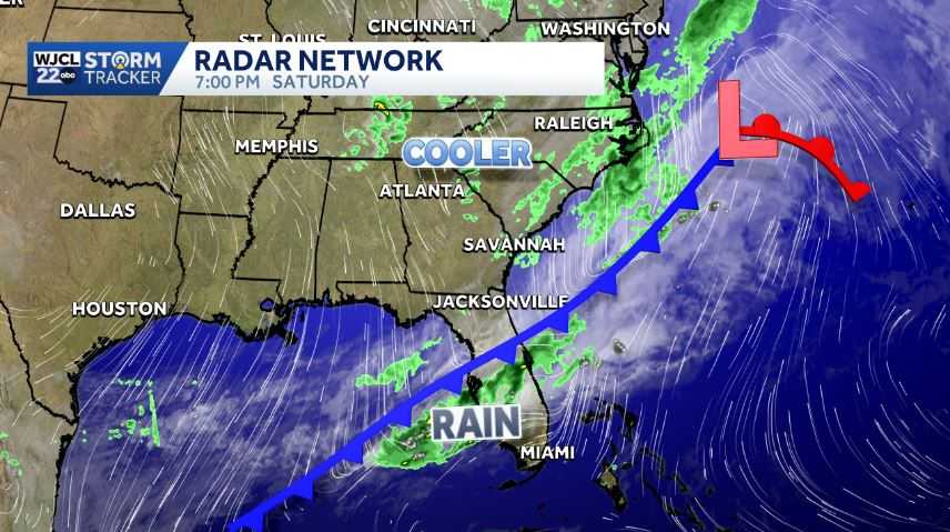 A look at Saturday's rain totals and pleasant weather returns for SE GA ...
