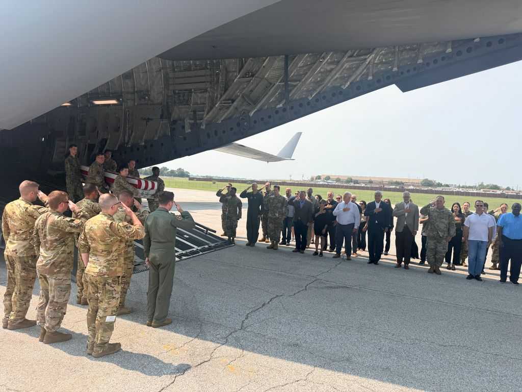 Honorable carry ceremony at Offutt Air Force Base marks arrival of 26 recovered remains