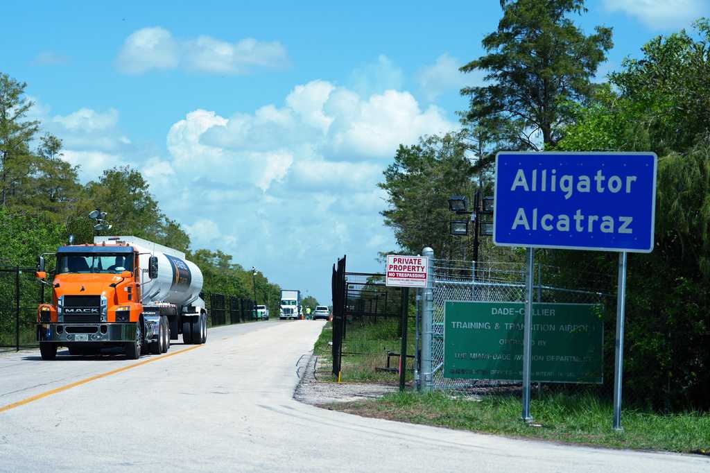 All detainees from immigration facility 'Alligator Alcatraz' have been transferred, DHS says