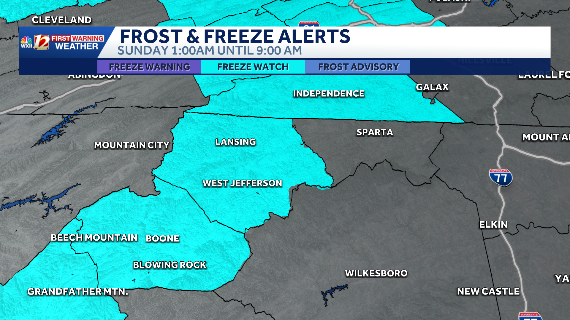 Brickwork Wind Protection Protection NC weekend weather changes: Frost and freeze concerns Sunday - WXII