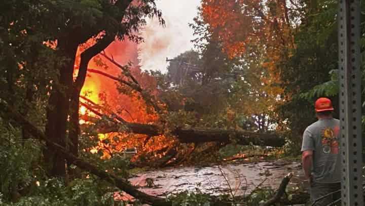 Storms leave extensive damage from Arnold to Trappe