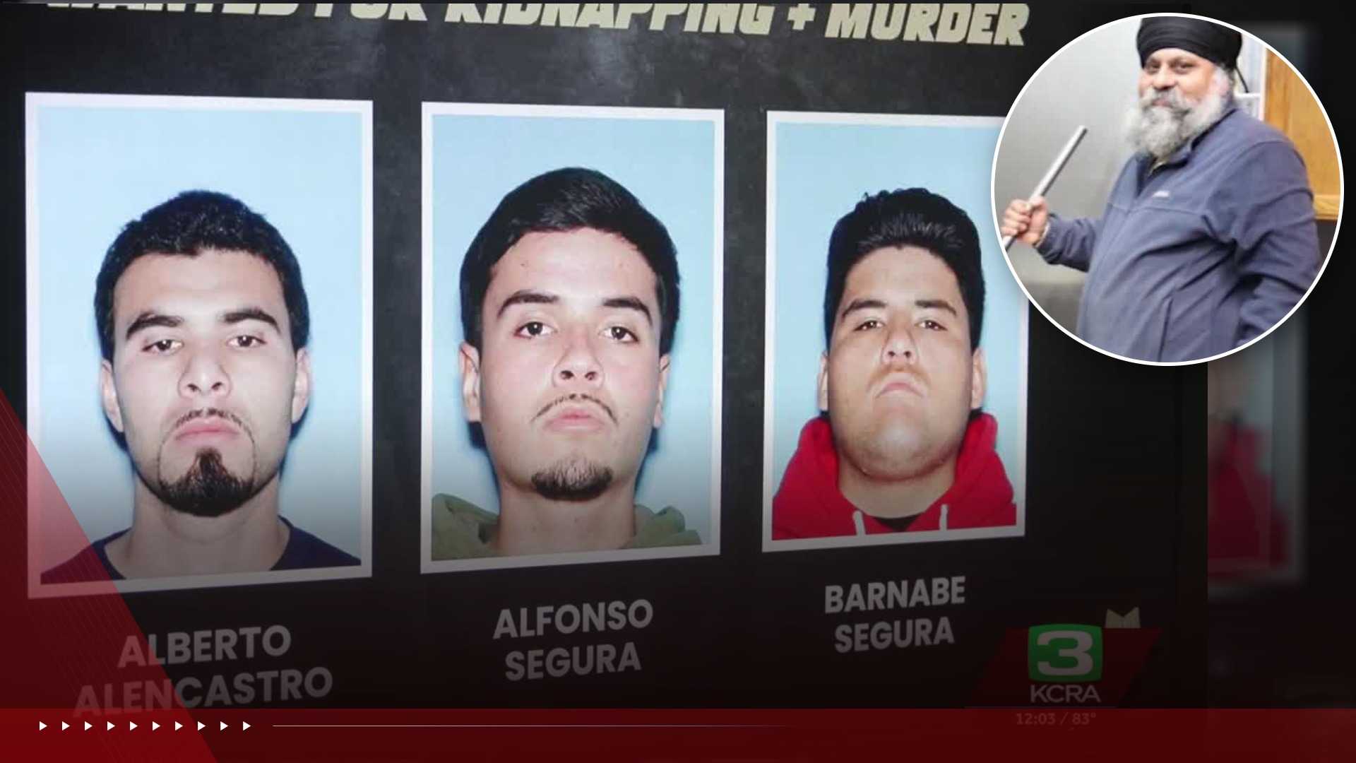 3 suspects wanted in connection with kidnapping and murder of Tracy father are identified