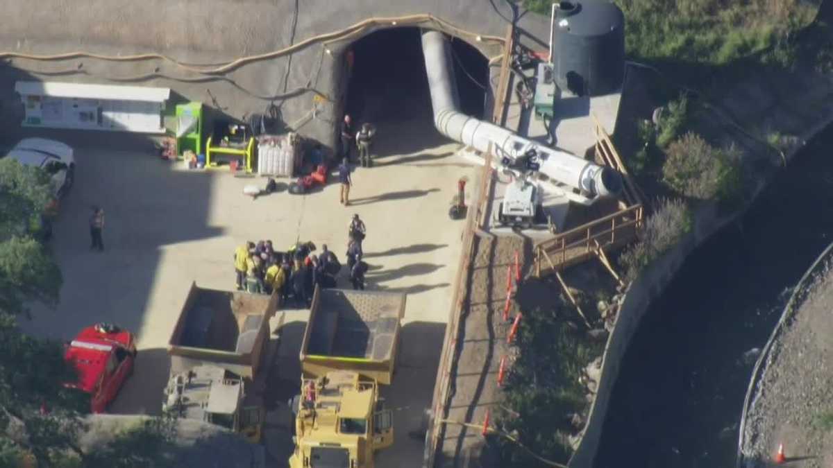At least 1 person hospitalized after a collapse at Canyon Tunnel Project site
